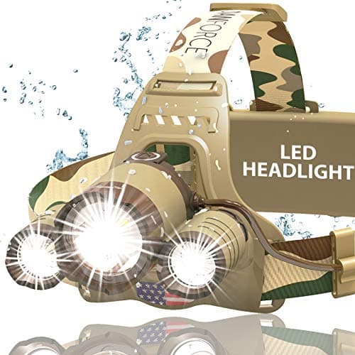 DanForce Camo Rechargeable Headlamp product photo